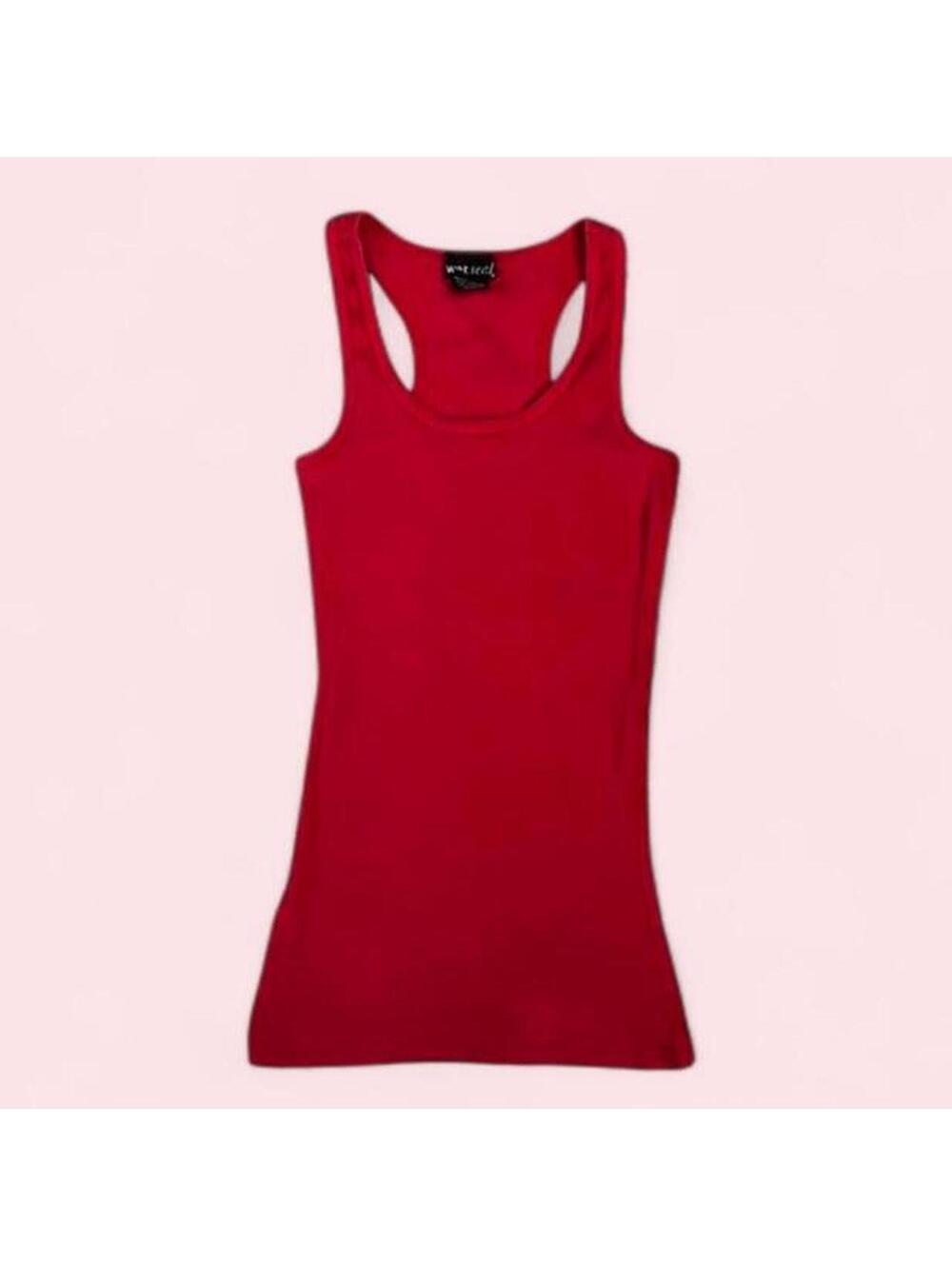 ♥️ Y2K style red wet seal racerback tank top ♥️